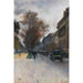 Reproduktion des Gemäldes Berliner Straßenszene im Herbst von Lesser Ury