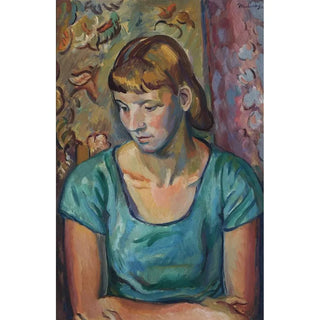 Bernard Meninsky - The Green Dress.webp