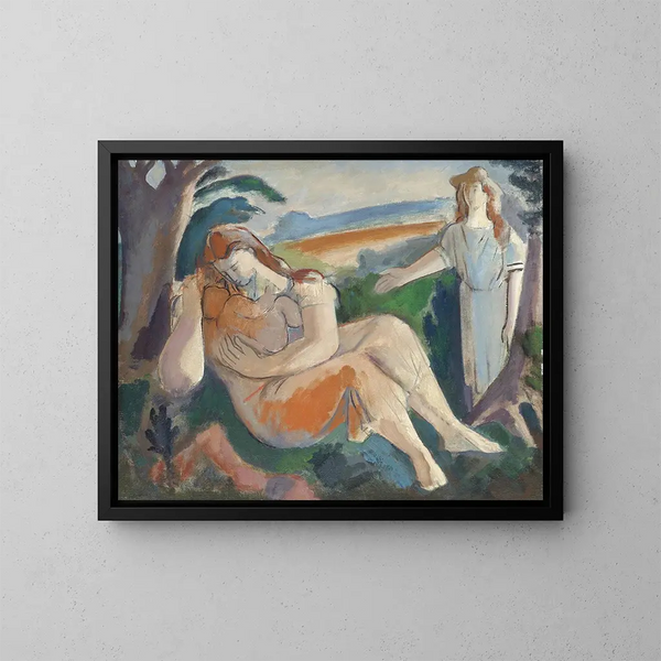La Surprise - Bernard Meninsky — gerahmtes Bild an der Wand