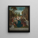 Jungfrau mit Kind und Engeln - Bernard van Orley — gerahmtes Bild an der Wand