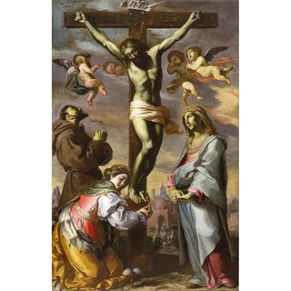 Bernardino Mei - Crucifix with the Virgin and Saints Francis and Agatha.webp