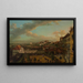 Vue de Varsovie depuis la terrasse du château royal - Bernardo Bellotto — gerahmtes Bild an der Wand