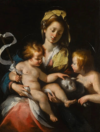 Bernardo Strozzi - Madonna And Child With The Infant Saint John The Baptist.webp