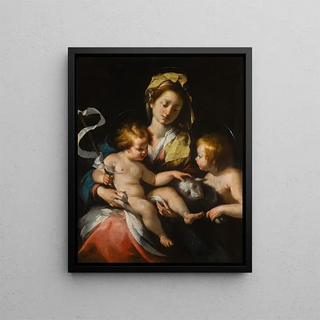 Bernardo Strozzi - Madonna And Child With The Infant Saint John The Baptist.webp