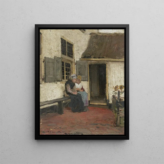 Bernardus Johannes Blommers - Neighborly Gossip.webp