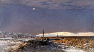Berndt Lindholm - November Evening at Hisingsvassen Gothenburg.webp