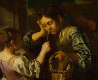 Bernhard Keil - Girl Teasing a Boy.webp