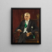 Ritratto del governatore Henning Elmquist - Bernhard Störmann — quadro incorniciato alla parete