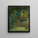 Aras blauen und gelben - Berthe Art — gerahmtes Bild an der Wand