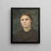Autoritratto - Berthe Burgkan — quadro incorniciato alla parete