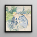 Eine sitzende Frau auf einer Bank in der Avenue du Bois - Berthe Morisot — gerahmtes Bild an der Wand