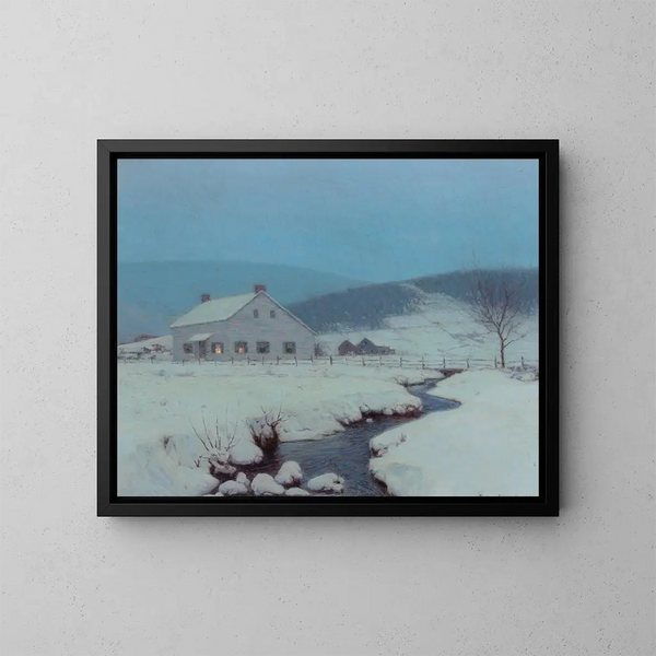Crépuscule à Woodstock, New York - Birge Harrison — gerahmtes Bild an der Wand