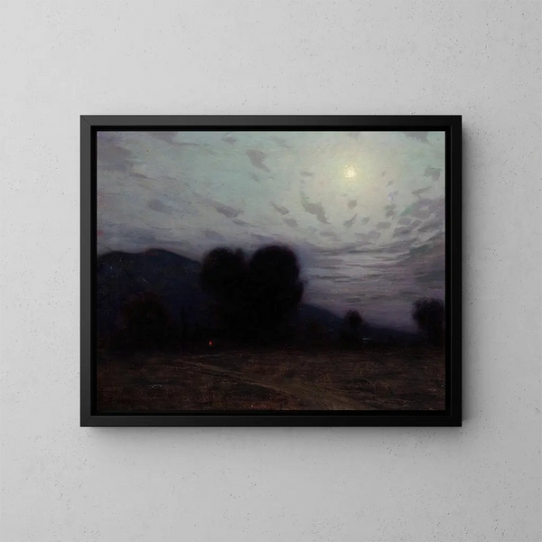Landschaft bei Mondschein - Birge Harrison — gerahmtes Bild an der Wand