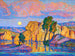Lever de lune tardif sur Wild Horse Creek - Birger Sandzén — vista dell’opera