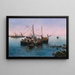 Nel porto - Blas Olleros y Quintana — quadro incorniciato alla parete