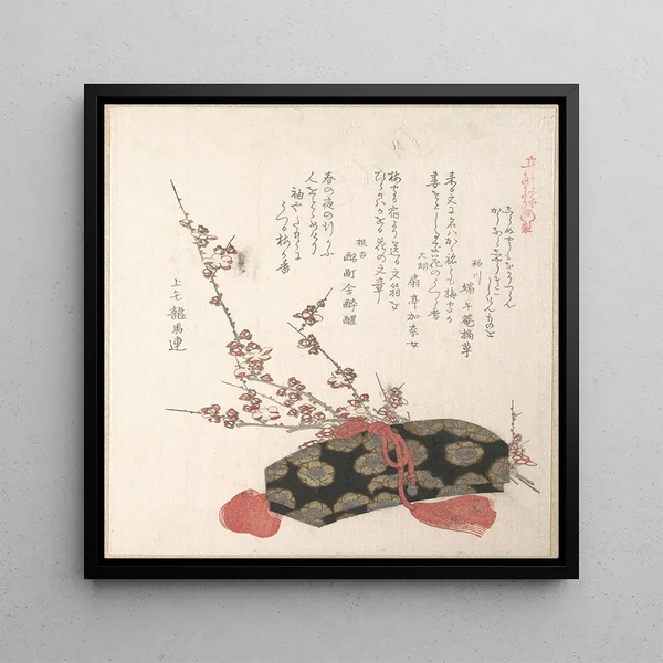 Boîte aux lettres et fleurs de prunier - Kubo Shunman
