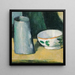 Bol und Milchkrug - Paul Cézanne — gerahmtes Bild an der Wand