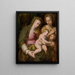 The Holy Family - Bolonian School — framed artwork on a wall