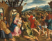 Anbetung der Hirten - Bonifacio Veronese — Ansicht des Kunstwerks