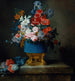 Blumenstrauß in einer Vase aus blauem Porzellan - Anne Vallayer — Ansicht des Kunstwerks