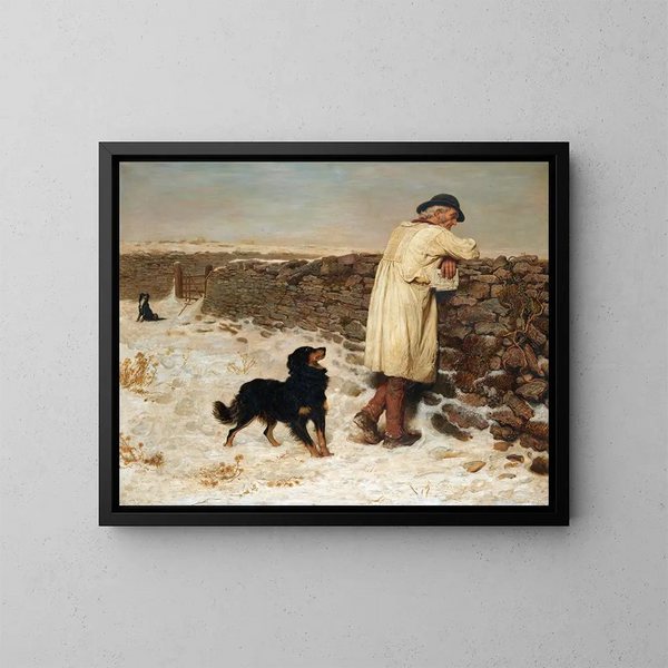Kriegstime - Briton Rivière — gerahmtes Bild an der Wand