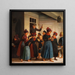 Brn in front of the post office after the mail arrival - Julius Exner — wall display of the artwork