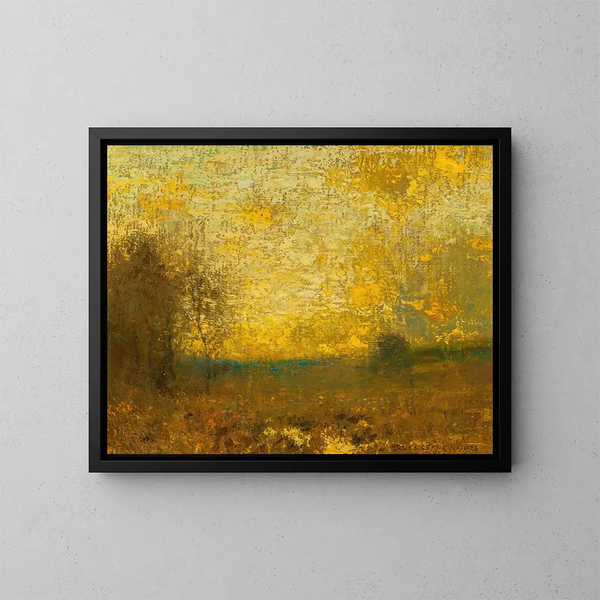 L'Ouest doré - Bruce Crane — gerahmtes Bild an der Wand