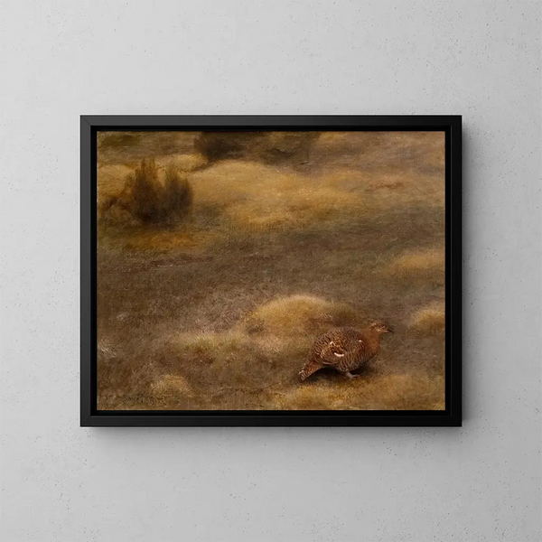 Tétras lyre femelle - Bruno Liljefors — gerahmtes Bild an der Wand