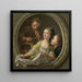 Seifenblasen - Charles Amde Philippe Van Loo — gerahmtes Bild an der Wand