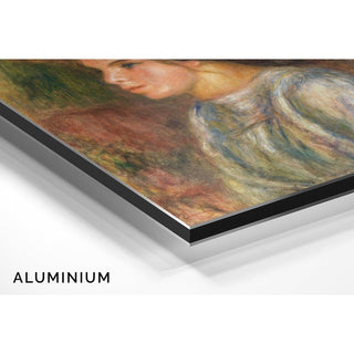 Buste de Femme, Chapeau de Paille Garni - Pierre-Auguste Renoir | Reproduction Tableau Décoration murale affiche copie