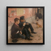 Drinkers - Émile Friant — framed artwork on a wall