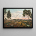 Panorama-Gemälde von Umtata und den Bergen des Drakensberg, Provinz Ost - Caesar Carl Hans Henkel — gerahmtes Bild an der Wand