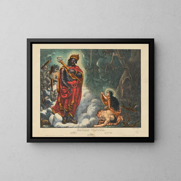 Savitri - Calcutta Art Studio — gerahmtes Bild an der Wand