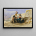 I figli del pescatore - Camille Joseph Étienne Roqueplan — quadro incorniciato alla parete