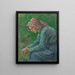 Una contadina seduta - Camille Pissarro — quadro incorniciato alla parete