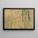 Szenen eines Landhauses entlang einer Straße - Camille Pissarro — gerahmtes Bild an der Wand