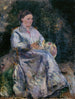 Julie Pissarro nel giardino - Camille Pissarro — vista dell’opera