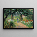 L'Allée du jardin d'Éragny - Camille Pissarro — gerahmtes Bild an der Wand