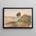 Landschaft in Éragny - Camille Pissarro — gerahmtes Bild an der Wand