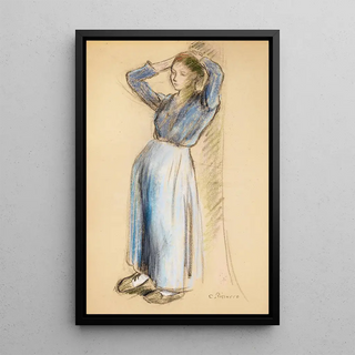 Camille Pissarro - Paysanne appuye un arbre.webp
