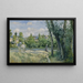 Luce del sole sulla strada, Pontoise - Camille Pissarro — quadro incorniciato alla parete