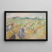 Die Ernte - Camille Pissarro — gerahmtes Bild an der Wand