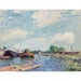 Reproduction of the painting Canal du Loing à Saint-Mammès - Alfred Sisley