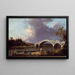 Vista sul ponte di Walton - Canaletto — quadro incorniciato alla parete