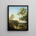 Landschaft Englisch Capriccio mit einer Säule - Canaletto — gerahmtes Bild an der Wand