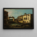 Schleuse bei Dolo - Canaletto — gerahmtes Bild an der Wand