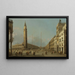 Piazza San Marco Blick nach Süden und Westen - Canaletto — gerahmtes Bild an der Wand