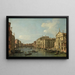 Le Grand Canal à Venise, vue vers le sud-est de San Stae aux Fabbriche Nuove de Rialto - Canaletto — gerahmtes Bild an der Wand