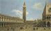 Venice painting, view of the Piazzetta towards the north - Canaletto — artwork view