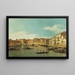Venice, Santa Chiara Canal - Canaletto — framed artwork on a wall